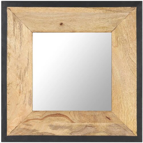 vidaXL Ogledalo 50x50 cm trden mangov les Cene
