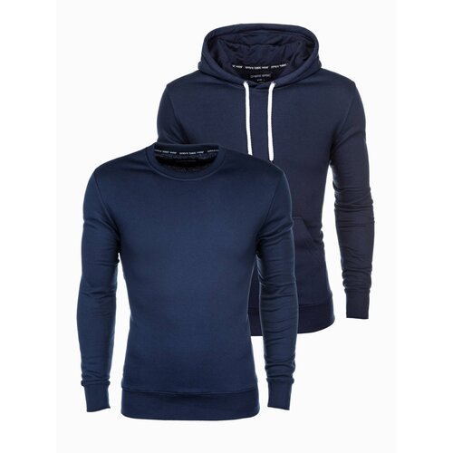 Ombre BASIC men&amp;#039;s sweatshirt set - navy 2 Slike