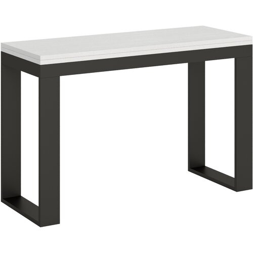 Itamoby   Tecno Double (120x45/90 cm) - bela, barva nog: antracit - preklopna jedilna miza, (20842791) Cene