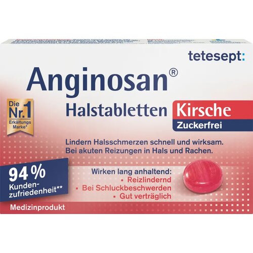 TETESEPT Anginosan pastile za grlo z okusom če&scaron;nje - 20 liz. tabl. Cene