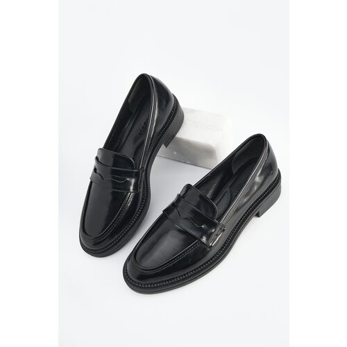 Marjin Women's Loafers Casual Shoes Celas Black Spreading Slike