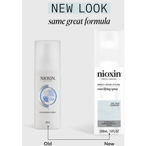 Nioxin Density Defend Styling Root Lifting Spray pr&amp;scaron;ilo za volumen za popoln videz las 150 ml Slike