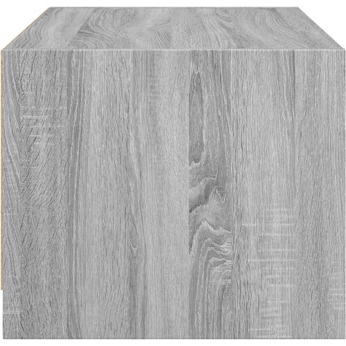  Stolić za kavu sa staklenim vratima boja hrasta 68x50x42 cm Slike