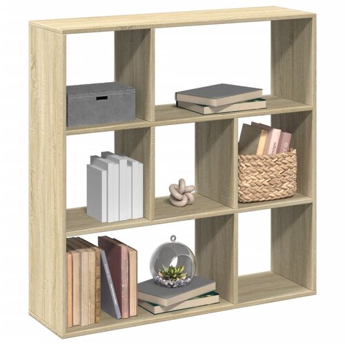 VidaXL Pregrada s knjižno omaro sonoma hrast 102x29x103,5 cm inž. les Slike