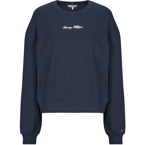 Tommy Hilfiger CLASSIC SCRIPT TERRY SWEATSHIRT Tamno plava Slike