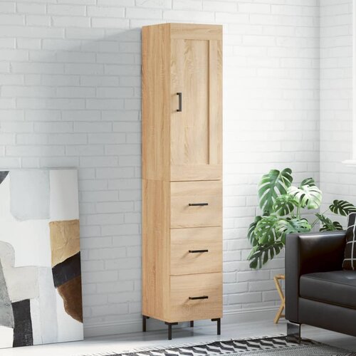  Visoka komoda hrasta sonome 34,5x34x180cm od konstruiranog drva Cene