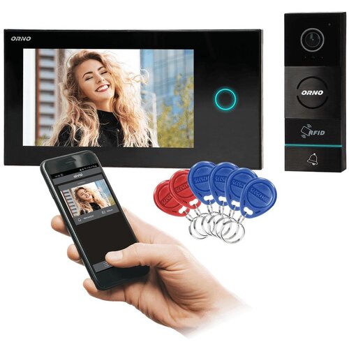 Orno video interfon Appos OR-VID-WI-1068/B crni Cijene