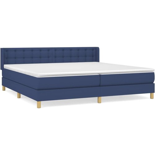 Maison Chic Box spring postelja - Vzmetna postelja z vzmetnico modra 160x200 cm blago SL14874, (21883702) Cene