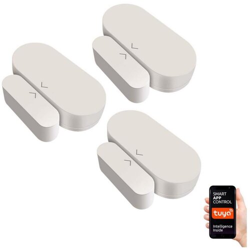  Immax NEO 07518C - Komplet 3x magnetnih senzora za vrata i prozore, 1x CR2032, Tuya Cene