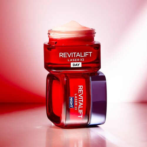L&amp;acute;Or&amp;eacute;al Paris Revitalift Laser X3 noćna krema za regeneraciju protiv starenja lica 50 ml Slike