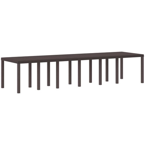  Stol za vrt Smeđa 350 x 100 x 74 cm poliratan Cene