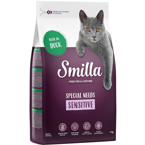Smilla Adult Sensitive bez žitarica pačetina - 1 kg Cene