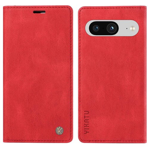 INORCO Avto-vpojni ovitek za telefon za Google Pixel 8 PU usnjeno stojalo za telefonsko denarnico, magnetno stojalo, (22036188) Slike