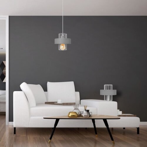  Stona lampa VOLTA 1xE27/15W/230V siva Slike