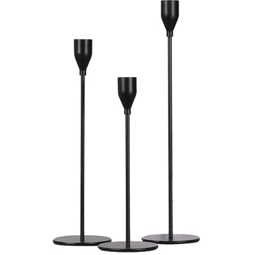 INF Vsestranski svečniki za dekoracijo doma, 3 kosi Black, (21540424) Cene
