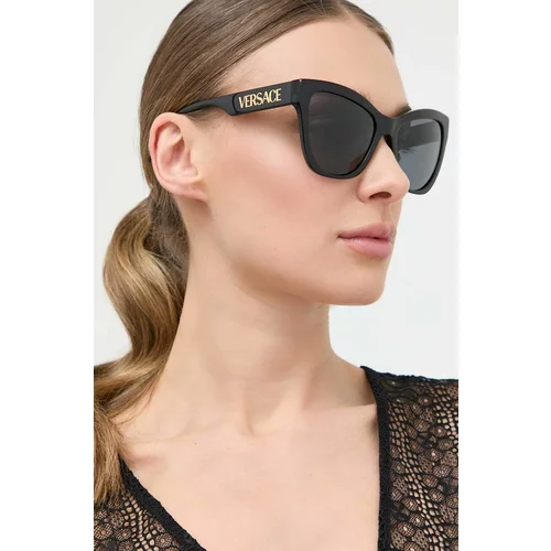Versace Sončna očala ženski, črna barva