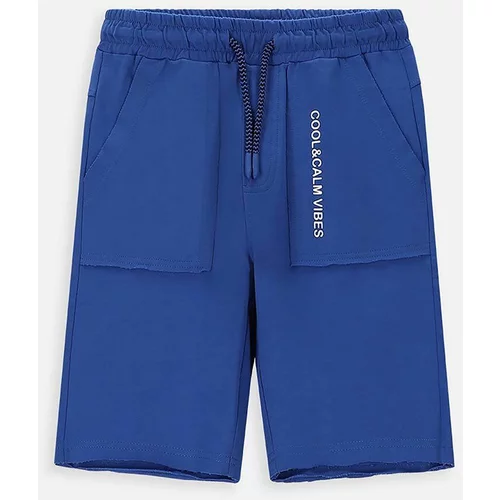Coccodrillo Dječje pamučne kratke hlače boja: tamno plava