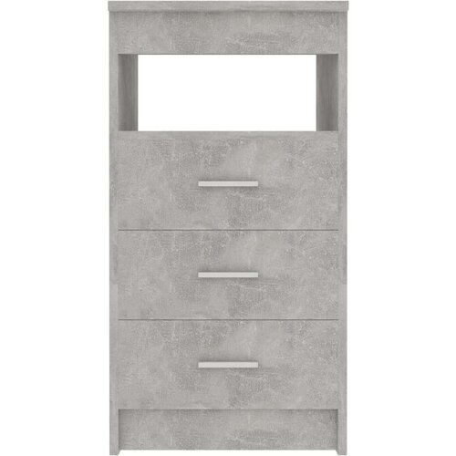 VidaXL Omarica s predali betonsko siva 40x50x76 cm iverna plo&amp;scaron;ča Slike