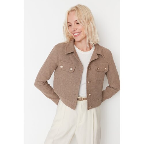 Trendyol Brown Woven Bottom and Top Jacket Slike