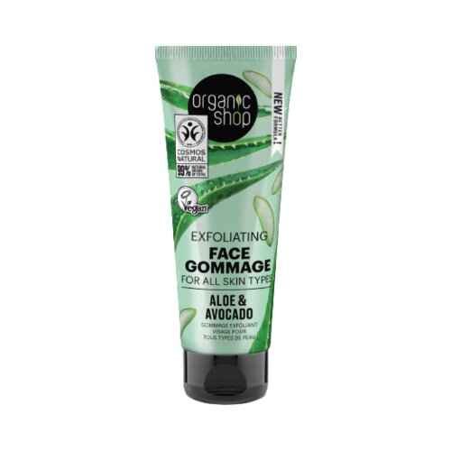 Organic Shop exfoliating face gommage aloe & avocado Cene