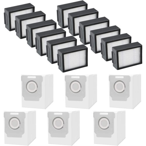 INF 12 paketov filtrov za sesalnik in 6 paketov vrečk za sesalnik za iRobot Roomba i3/i3+/i4/i4+/i6/i6+/i7/i7+/j7, (21542130) Slike