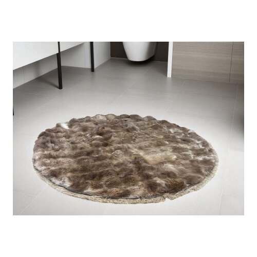  Okrugla Prostirka za kupatilo fi 100cm Braon boja ( VLK000198-braonboja ) Slike