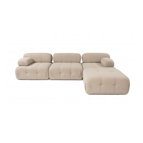 Atelier Del Sofa ugaona garnitura doblo 3 seater with pouffe ( L1 O1 1R pouffe) peach Slike