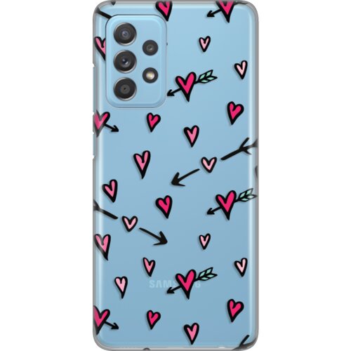 maska silikonska print skin za samsung A525F/A526B/A528B galaxy A52 4G/A52 5G/A52s 5G heart pattern Slike