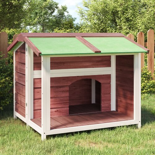 vidaXL Kućica za pse boja kave 96 x 87 x 80 5 cm od masivne borovine Cijene
