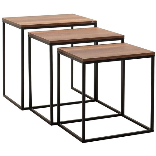 Stol Shp-933-Oo-1 Walnut Nesting Table (3 Pieces) Cene