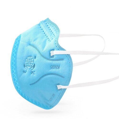  Maska FFP2/KN95 oblik KONUS s gumicom boja SKY BLUE - 5 kom Slike