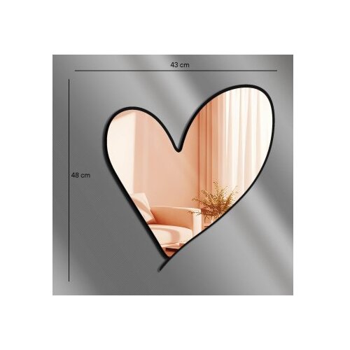 Wallxpert Ogledalo Ozgl517, 43x48 cm, Rose-gold Slike