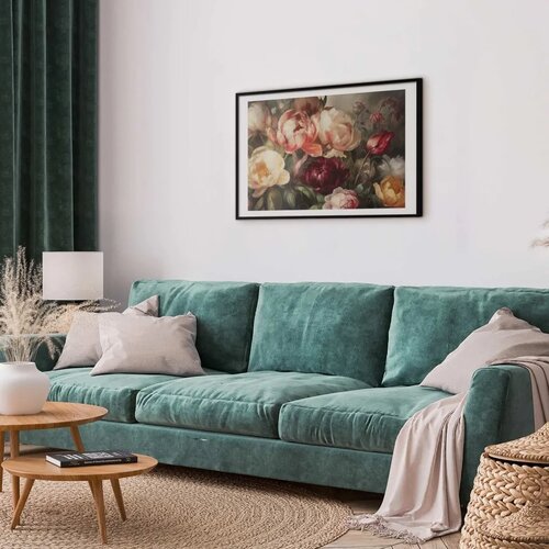  Plakat Charismatic Peonies 42x29.7 Crni okvir s margom Cijene