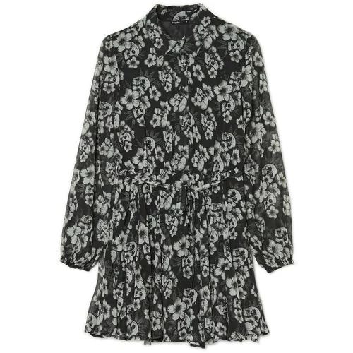 Cropp - Obleka s cvetličnim vzorcem - Črna