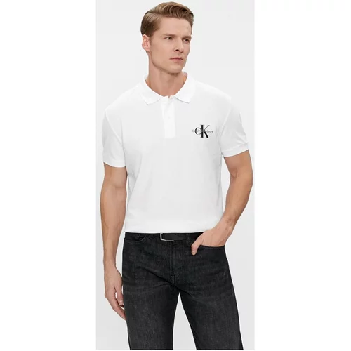 Calvin Klein Jeans Majice & Polo majice J30J323395 Bela
