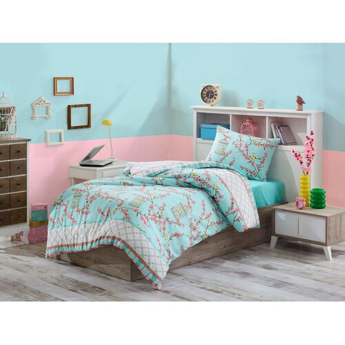 Hanah home set posteljine Kavez za ptice, 160x220cm, tirkizna Cene
