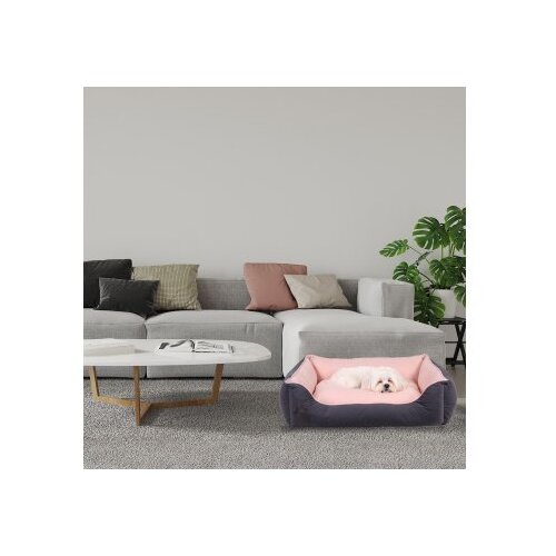 WALLXPERT Krevet za kućne ljubimce Lucy M, 80x60 cm, Sivo-rozi Cene