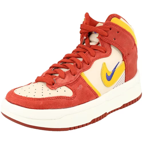 Nike Sportswear Visoke tenisice 'DUNK HIGH UP' boja pijeska / plava / žuta / crvena