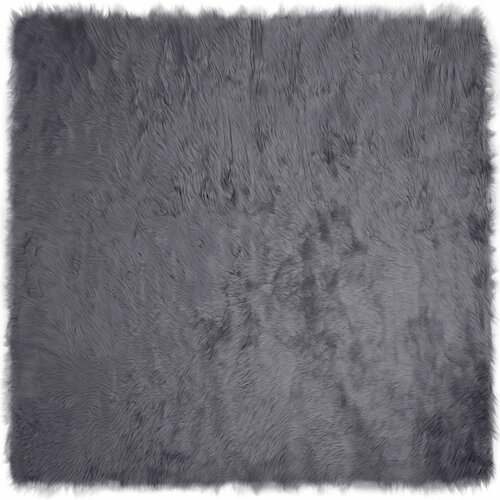 vidaXL Lažna Ovčja Koža Preproga Tafalla Antracit 200 x 200 cm, (5000112107) Cene