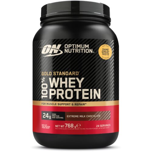 Optimum Nutrition 100% Whey Gold Standard 768 g extremna mliječna čokolada Slike