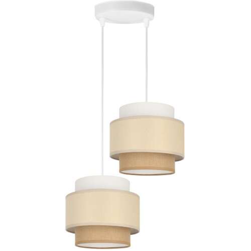  Brilagi - Visilica na sajli RESNA 2xE27/60W/230V prečnik 30 cm krem/bež Slike