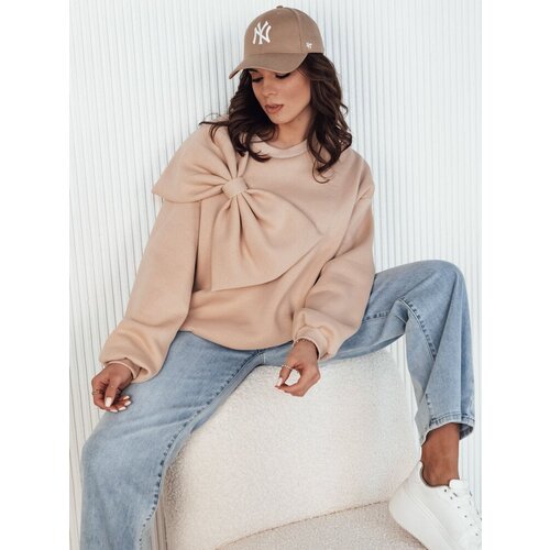 DStreet Women&amp;#039;s oversize sweatshirt BOWLOOP beige Slike