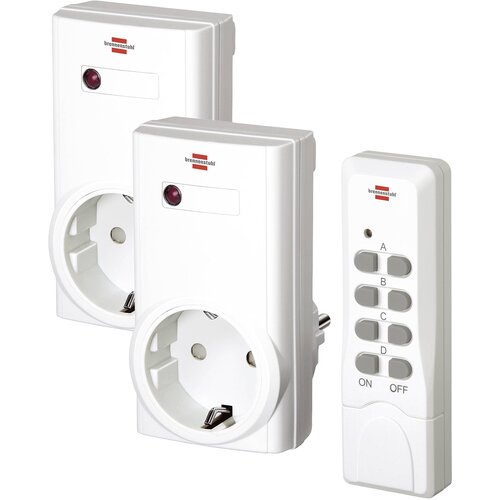 Brennenstuhl 1507150 fsk 433 mhz set vtičnic 2-kratni vtičnica 1000 w, (20448317) Slike