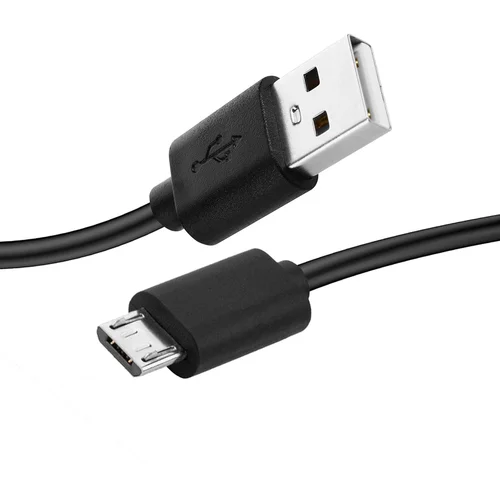 AVIZAR Kabel mikro USB za polnjenje prek USB-ja, polnjenje/sinhronizacija prenosa prek računalnika - črna, (20530583)