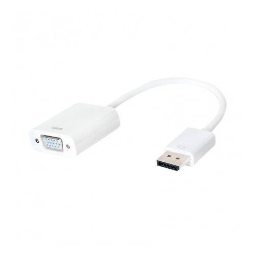 Logilink Adapter DisplayPort 1.2 na VGA 15cm bijeli Slike