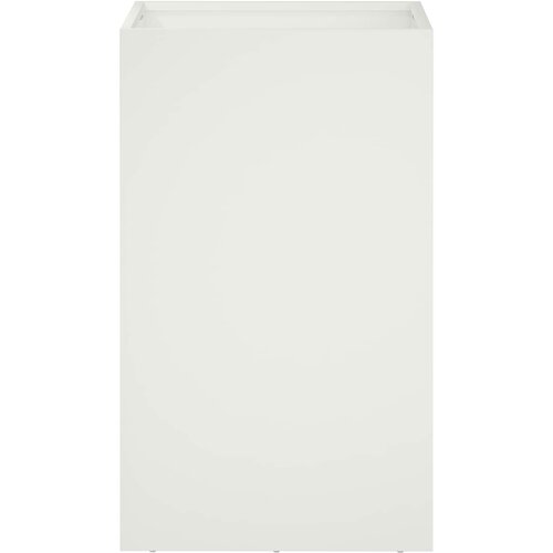  Vrtna saksija Bijela 30 x 30 x 50 cm Čelična vrata Slike