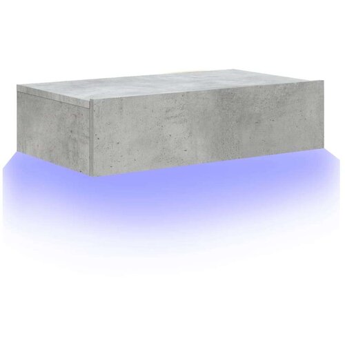 VidaXL TV ormarić s LED svjetlima siva boja betona 60 x 35 x 15 5 cm Slike