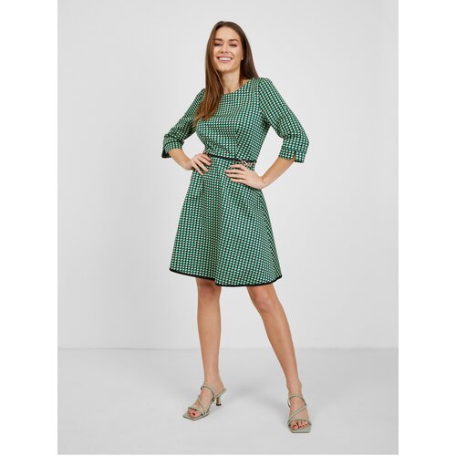 Orsay Green Ladies Patterned Dress - Women Slike