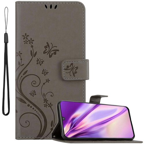 Cadorabo Samsung Galaxy M30/A40s v klasična črna - ovitek v cvetličnem dizajnu z magnetnim zapiranjem, stoječo funkcijo in režami za kartice, (20559377) Cene