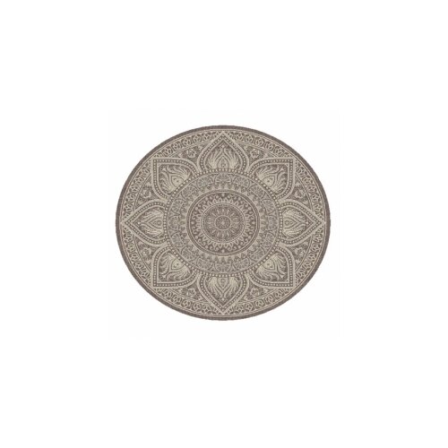  tepih outdoor okrugli slonova kost/srebrno /taupe 160cm Cene